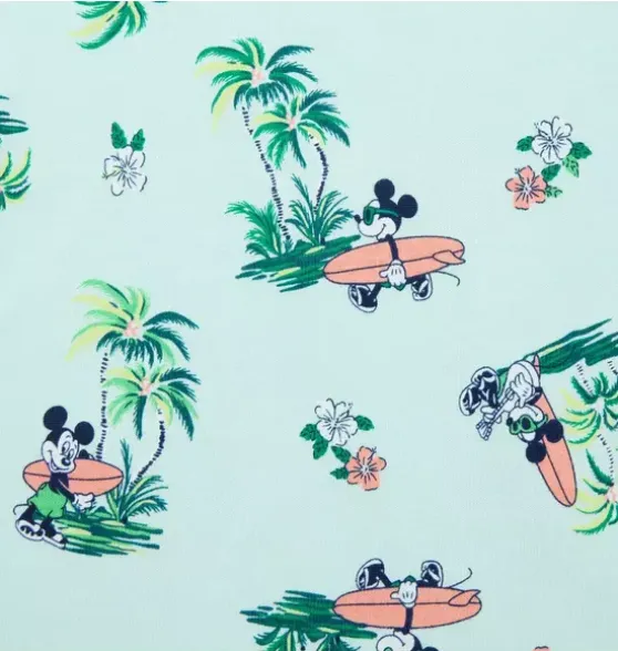 Good Night Short Pajama In Disney Mickey Mouse Surf