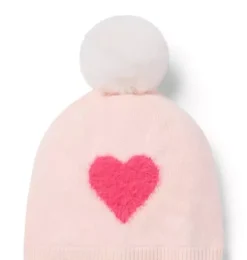 Heart Pom Beanie