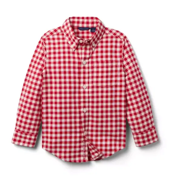 Houndstooth Flannel Shirt