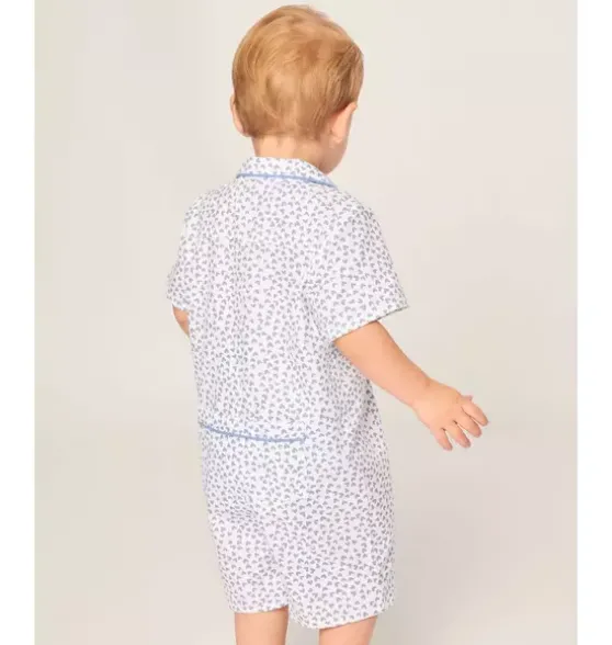 Infants Classic Romper in Bluehearts