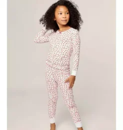 Kids Pima Snug Fit Pajama in Cherry Orchard