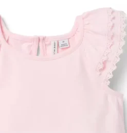 Lace Trim Top