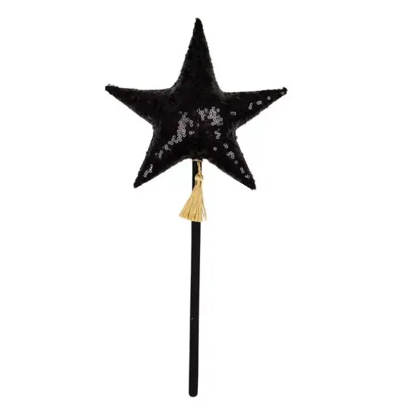 “Black Sequins” Magic Wand