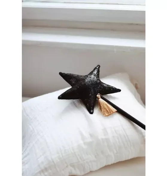“Black Sequins” Magic Wand