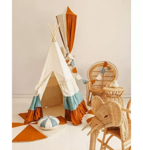 “Circus” Teepee Tent with Frills