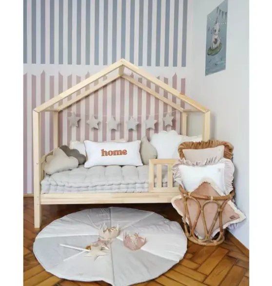 “Cream Candy” Round Patchwork Mat