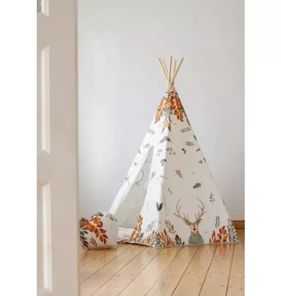 “Forest Friends” Teepee and Round Mat Set