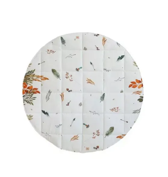 “Forest Friends” Round Cotton Mat