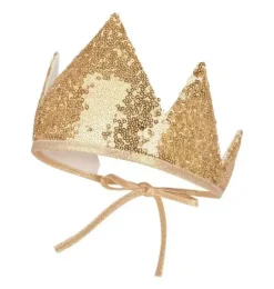 &ldquo;Gold Sequins&rdquo; Crown and Wand Magic Set