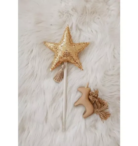 “Gold Sequins” Magic Wand