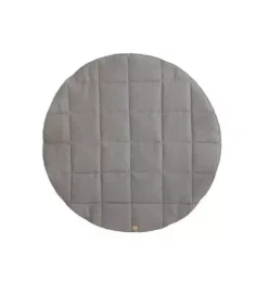 &ldquo;Grey Linen&rdquo; Round Mat