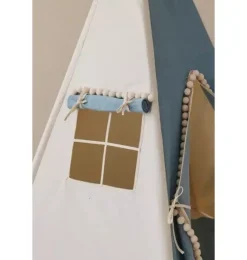“Jeans” Teepee Tent with Pompoms
