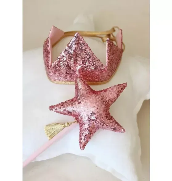 “Pink Sequins” Crown