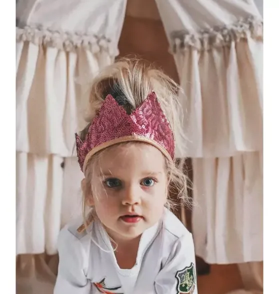 “Pink Sequins” Crown