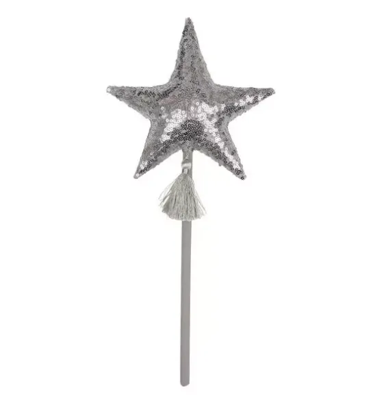 “Silver Sequins” Magic Wand