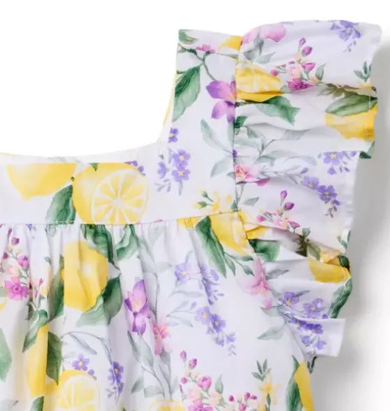 Lemon Floral Top