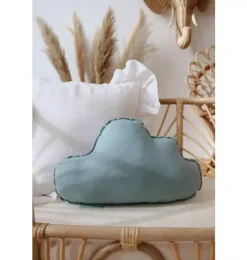 Linen &ldquo;Eye of the Sea&rdquo; Cloud Pillow