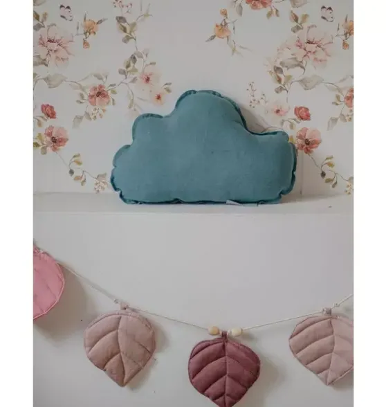 Linen “Eye of the Sea” Cloud Pillow