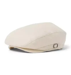 Linen-Cotton Newsboy Cap