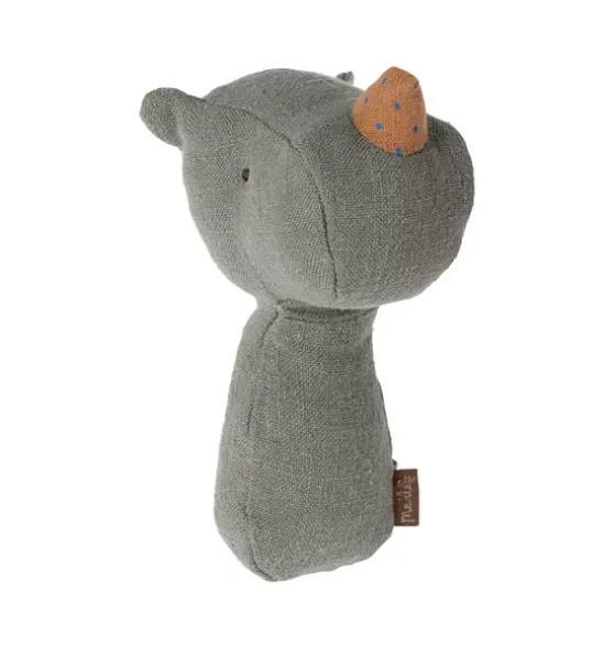 Lullaby Friend Rattles, Rhino - Pine