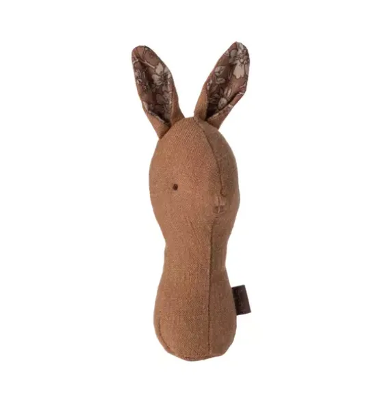 Lullaby friends, Bunny rattle - Chocolate