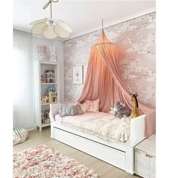 Magic Swans Pink Wallpaper
