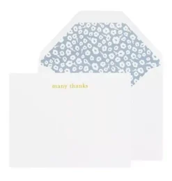Many Thanks, Floral Greeting Card