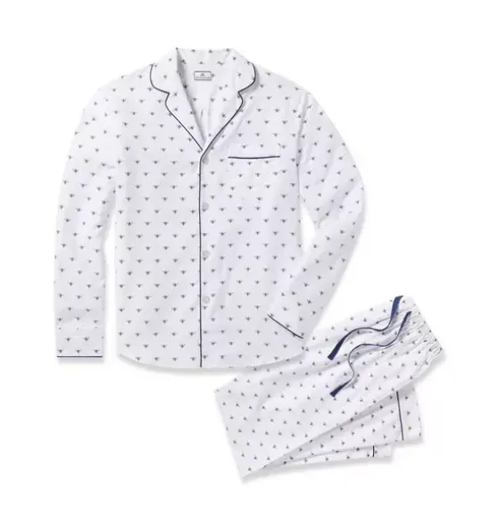 Men's Twill Pajama in Buzzing Bees