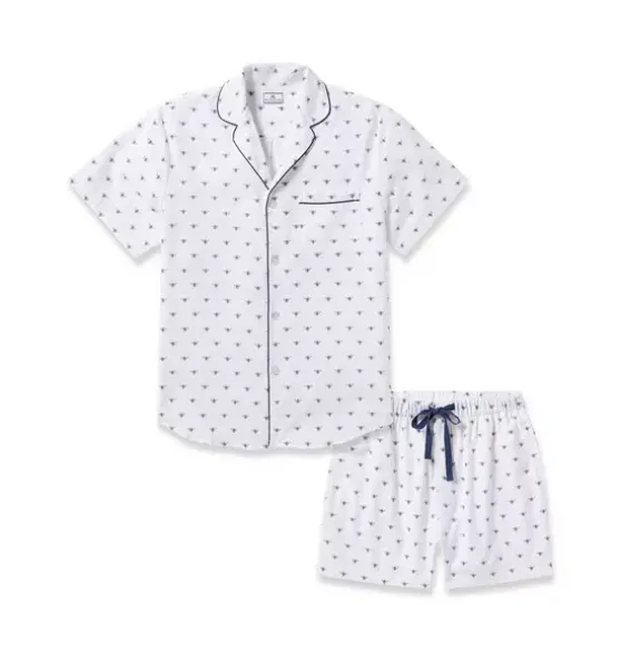 Men's Twill Short Set in Buzzing Bees