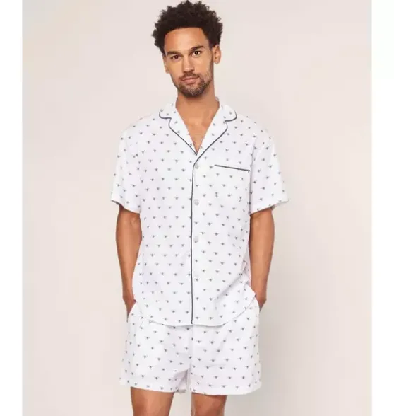 Men's Twill Short Set in Buzzing Bees