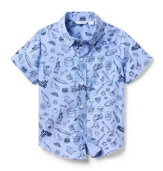 Milk Bar x Janie and Jack Slice Of Style Shirt