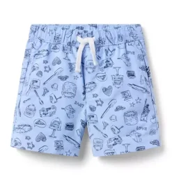 Milk Bar x Janie and Jack Oxford Pull-On Short
