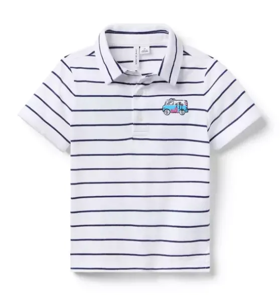 Milk Bar x Janie and Jack Striped Polo