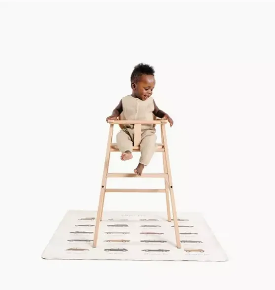 Mini High Chair Mat - Classic Cars