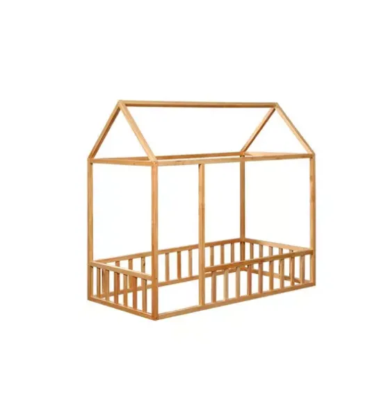 Montessori House Bed with Rails / Size Crib