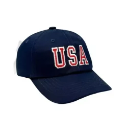 Navy USA Bow Baseball Hat