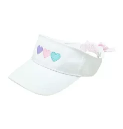 Pastel Hearts Bow Visor