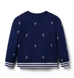 PEANUTS&trade;  Snoopy Santa Striped Cuff Sweatshirt