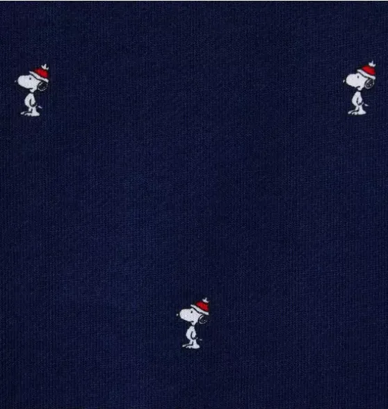 PEANUTS™ Snoopy Santa Striped Cuff Sweatshirt