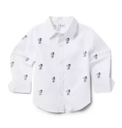 PEANUTS&trade; Snoopy Santa Poplin Shirt