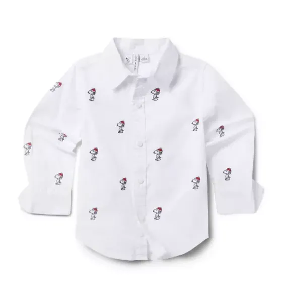 PEANUTS™ Snoopy Santa Poplin Shirt