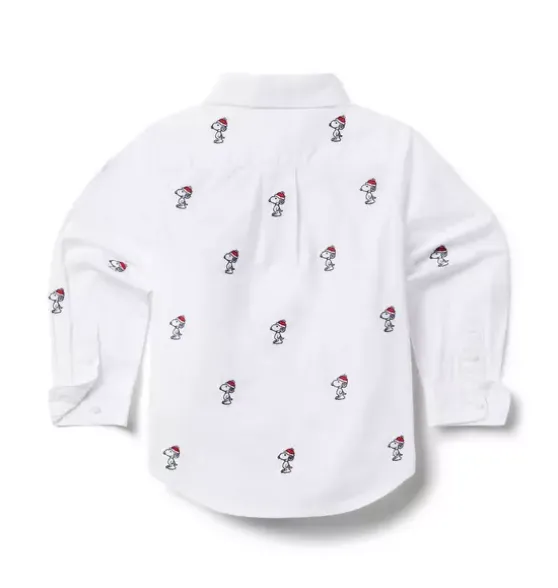 PEANUTS™ Snoopy Santa Poplin Shirt