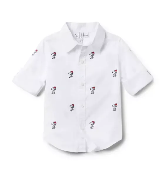 PEANUTS™ Snoopy Santa Poplin Shirt