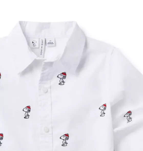 PEANUTS™ Snoopy Santa Poplin Shirt