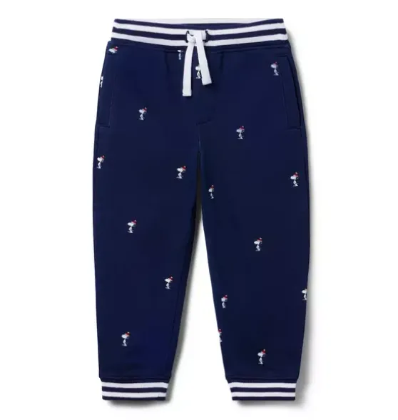 PEANUTS™ Snoopy Santa Striped Cuff Jogger