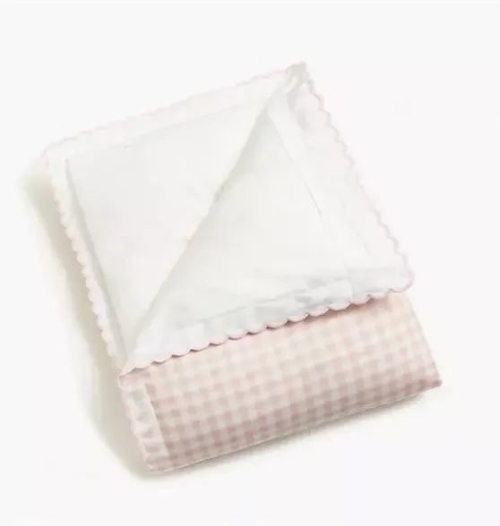 Picnic Gingham Baby Duvet Set - Pink