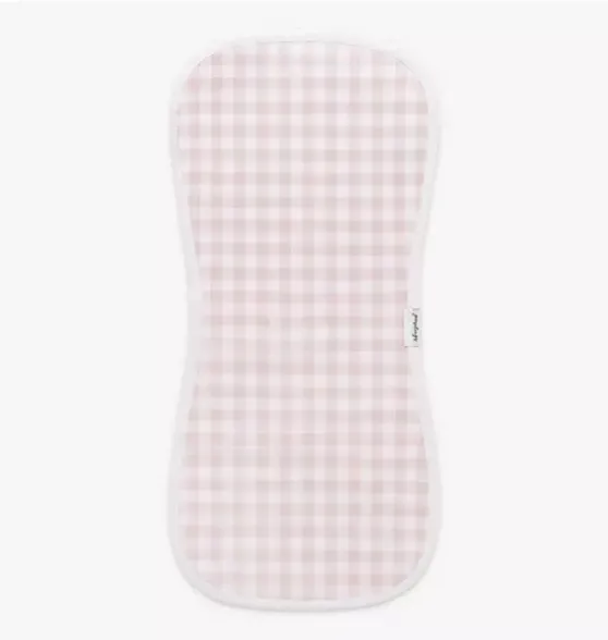 Picnic Gingham Burp Cloth - Pink