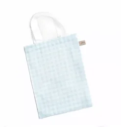Picnic Gingham Crib Sheet - Blue