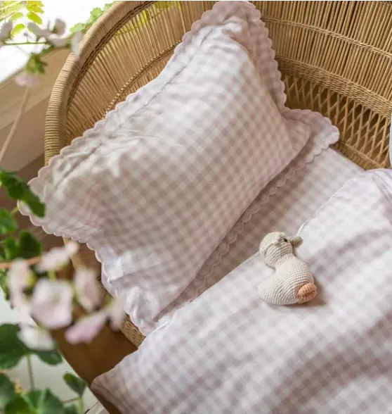 Picnic Gingham Toddler Pillow Set - Pink