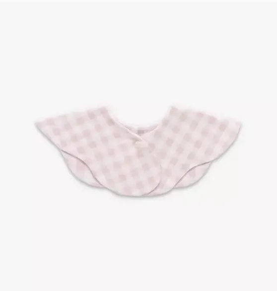 Picnic Gingham Winglet Bib - Pink